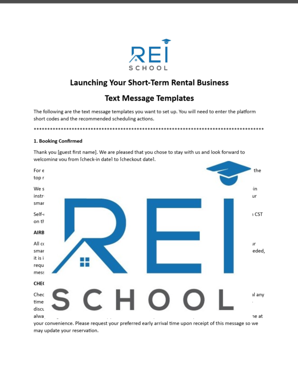 Guest Message Templates
